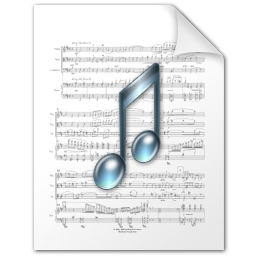 Music file Icon, Music file,Radium,System