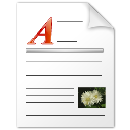 Wordpad file Icon, Wordpad file,Radium,System