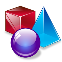 shapes Icon, shapes,Real Vista Text,System