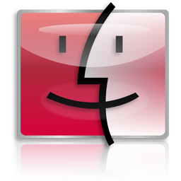 Red Finder Icon, Red Finder,Red CandyBar,System,