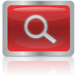 Red Search Icon, Red Search,Red CandyBar,System,