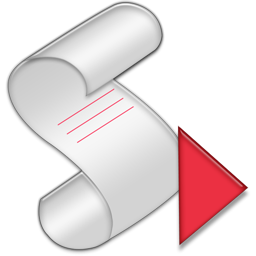 Script Icon, Script,Red CandyBar,System,