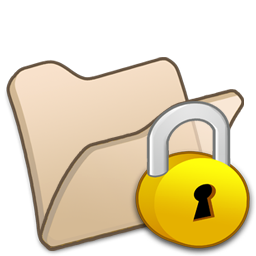 Folder beige locked Icon, Folder beige locked,Refresh Cl,System,