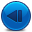 Back Blue 2 Icon, Back Blue 2,Rounded,System