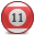 Billard Ball 11 Icon, Billard Ball 11,Rounded,System