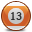 Billard Ball 13 Icon, Billard Ball 13,Rounded,System