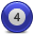 Billard Ball 4 Icon, Billard Ball 4,Rounded,System