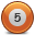 Billard Ball 5 Icon, Billard Ball 5,Rounded,System