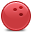 Bowling Red Icon, Bowling Red,Rounded,System