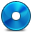 CD Blue Icon, CD Blue,Rounded,System