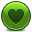 Heart Green Icon, Heart Green,Rounded,System