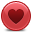 Heart Red Icon, Heart Red,Rounded,System