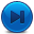 Next Blue Icon, Next Blue,Rounded,System