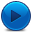Play Blue Icon, Play Blue,Rounded,System