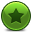 Star Green Icon, Star Green,Rounded,System