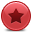 Star Red Icon, Star Red,Rounded,System