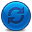 Sync Blue Icon, Sync Blue,Rounded,System