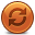 Sync Orange Icon, Sync Orange,Rounded,System
