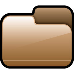 Folder Closed Brown Icon, Folder Closed Brown,Scrap,System