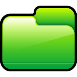 Folder Closed Green Icon, Folder Closed Green,Scrap,System