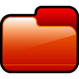 Folder Closed Red Icon, Folder Closed Red,Scrap,System