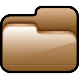 Folder Open Brown Icon, Folder Open Brown,Scrap,System