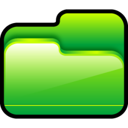 Folder Open Green Icon, Folder Open Green,Scrap,System