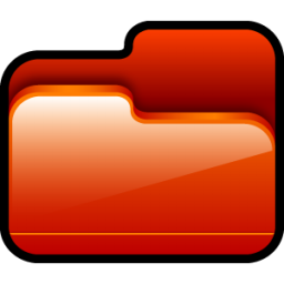 Folder Open Red Icon, Folder Open Red,Scrap,System
