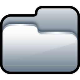 Folder Open Silver Icon, Folder Open Silver,Scrap,System