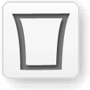  Bin (empty) White Icon,  Bin (empty) White,