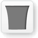  Bin (full) White Icon,  Bin (full) White,