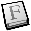 Font Book Icon, Font Book,Smoothicons 9,System,