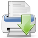 Actions document print Icon, Actions document print,Snowish,System