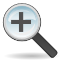 Actions zoom in Icon, Actions zoom in,Snowish,System