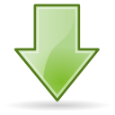 Arrow down Icon, Arrow down,Snowish,System