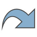 Arrow symbolic link Icon, Arrow symbolic link,Snowish,System