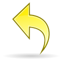 Arrow undo Icon, Arrow undo,Snowish,System