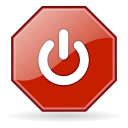 Button exit Icon, Button exit,Snowish,System
