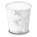 Trash Full Icon, Trash Full,Snowish,System