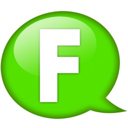 Speech balloon green f Icon, Speech balloon green f,Speech Balloon Green,System