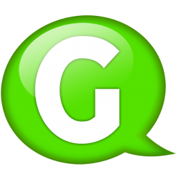Speech balloon green g Icon, Speech balloon green g,Speech Balloon Green,System