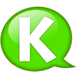 Speech balloon green k Icon, Speech balloon green k,Speech Balloon Green,System