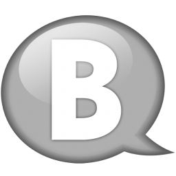 Speech balloon white b Icon, Speech balloon white b,Speech Balloon Grey,System