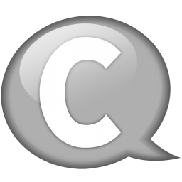 Speech balloon white c Icon, Speech balloon white c,Speech Balloon Grey,System