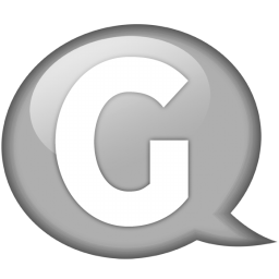 Speech balloon white g Icon, Speech balloon white g,Speech Balloon Grey,System