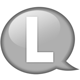 Speech balloon white l Icon, Speech balloon white l,Speech Balloon Grey,System