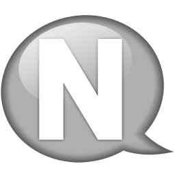 Speech balloon white n Icon, Speech balloon white n,Speech Balloon Grey,System