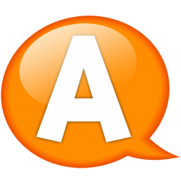 Speech balloon orange a Icon, Speech balloon orange a,Speech Balloon Orange,System