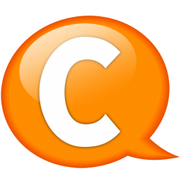 Speech balloon orange c Icon, Speech balloon orange c,Speech Balloon Orange,System