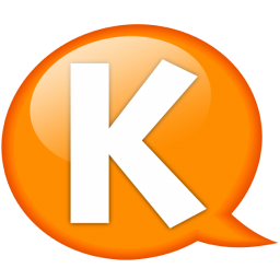 Speech balloon orange k Icon, Speech balloon orange k,Speech Balloon Orange,System
